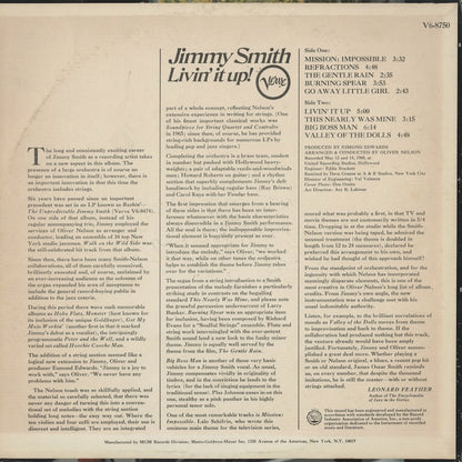 Jimmy Smith / ジミー・スミス / Livin' it Up (V6 8750)
