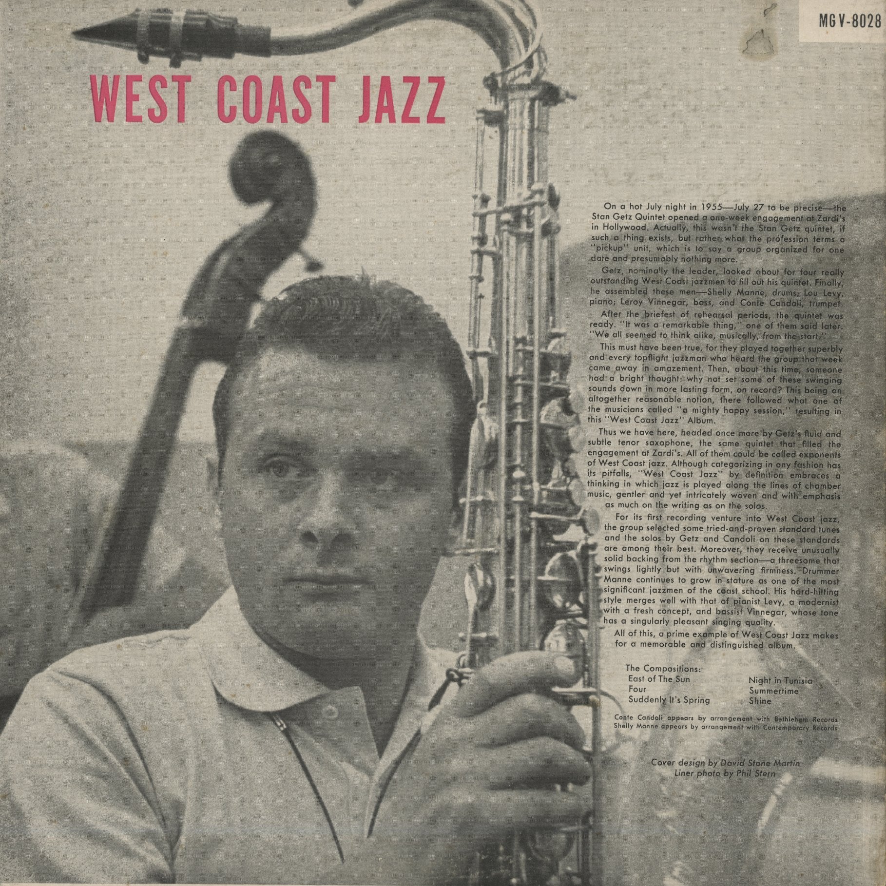 Stan Getz / スタン・ゲッツ / West Coast Jazz (MGV-8028) – VOXMUSIC WEBSHOP