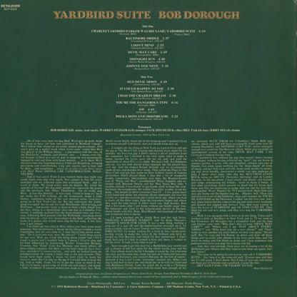 Bob Dorough / ボブ・ドロウ / Yardbird Suite (BCP 6023)