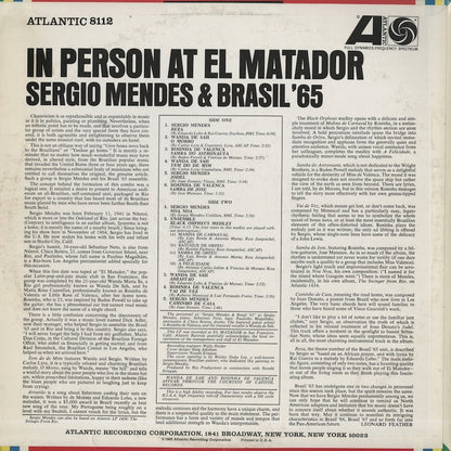 Sergio Mendes / セルジオ・メンデス / In Person At El Matador (8112)