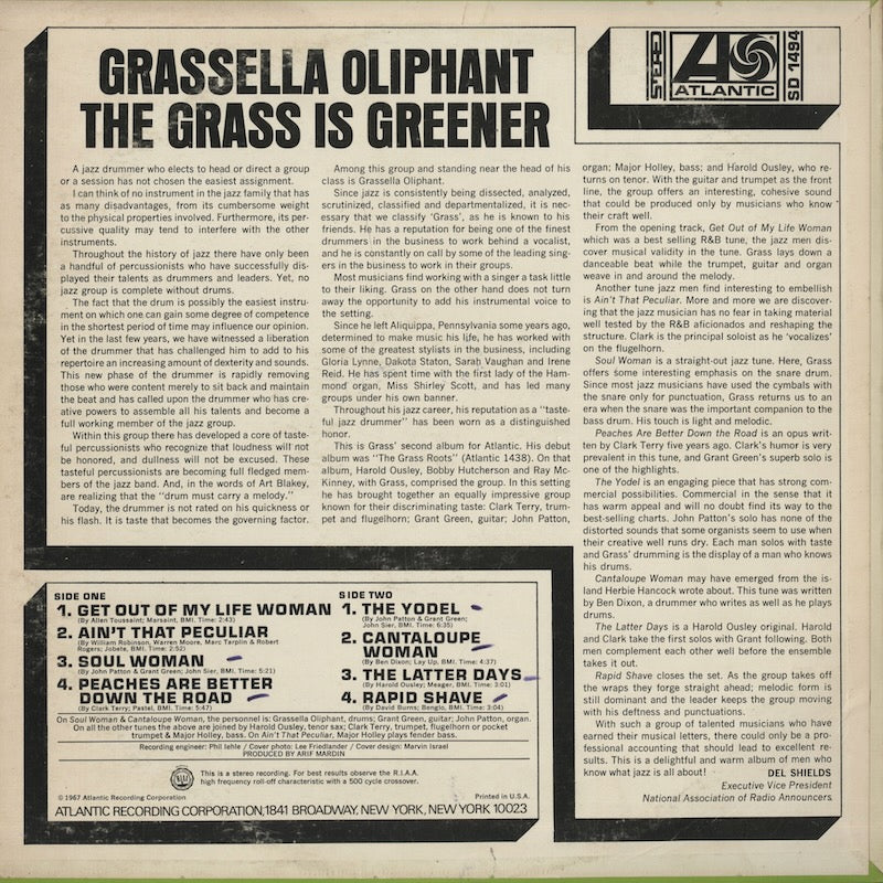 Grassella Oliphant / グラセラ・オリファント / The Grass Is Greener (SD1494)