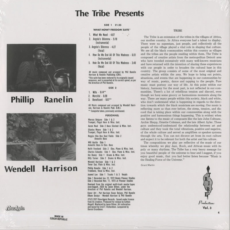 Wendell Harrison - Phil Ranelin / ウェンデル・ハリスン - フィル・ラネリン / A Message From The Tribe (NA5209)