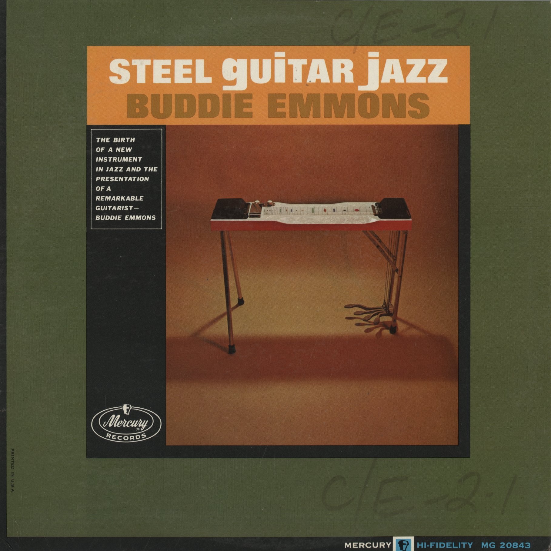 Buddie Emmons / バディ・エモンズ / Steel Guitar Jazz (MG20843) – VOXMUSIC WEBSHOP