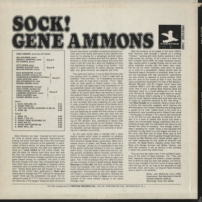 Gene Ammons / ジーン・アモンズ / Sock! (PR7400)