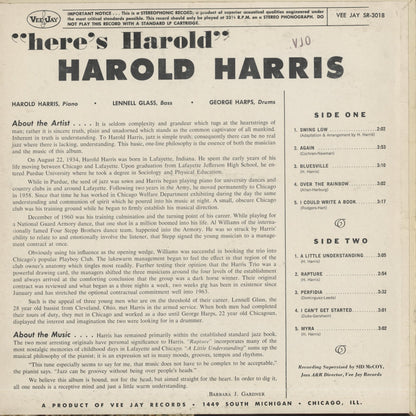 Harold Harris / ハロルド・ハリス / Here's Harold (SR-3018)