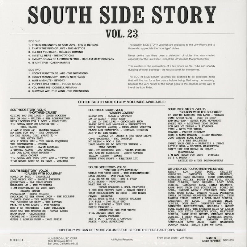 V.A./ South Side Story Vol.23 - TRI COLOR STRIPE VINYL(NBR-003