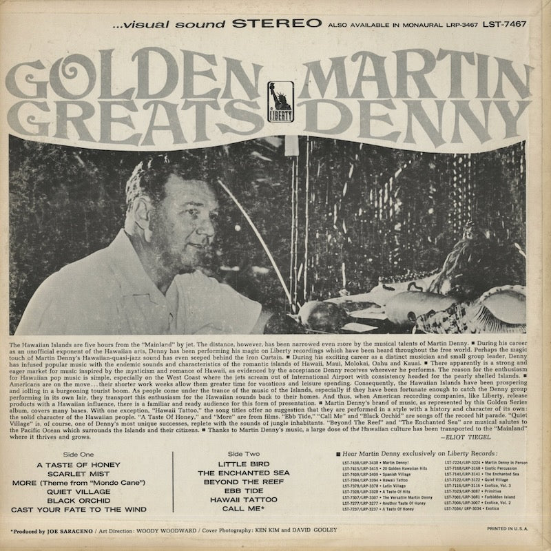 Martin Denny / マーチン・デニー / Golden Greats (LST7467)