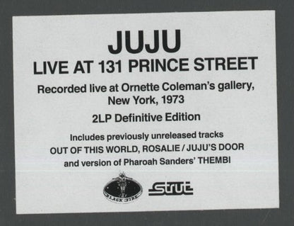 JUJU / Live At Prince Street -2LP (STRUT250LP)