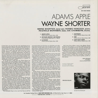 Wayne Shorter / ウェイン・ショーター / Adam’s Apple ( BNJ71093 )