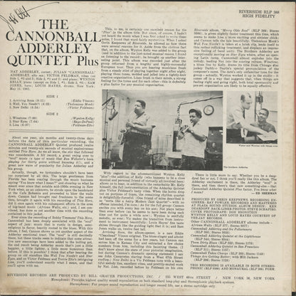 Cannonball Adderley / キャノンボール・アダレイ / Cannonball Adderley Quintet Plus (RLP 388)