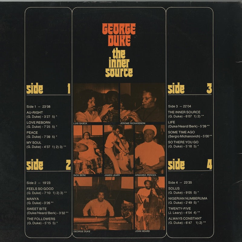 George Duke / ジョージ・デューク / The Inner Source -2LP (29 20912