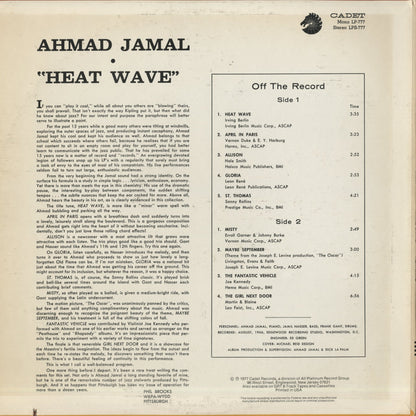 Ahmad Jamal / アーマッド・ジャマル / Heat Wave (CA777)
