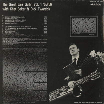 Lars Gullin / ラース・ガリン / The Great Lars Gullin Vol.1 '55/'56 (DRLP36)