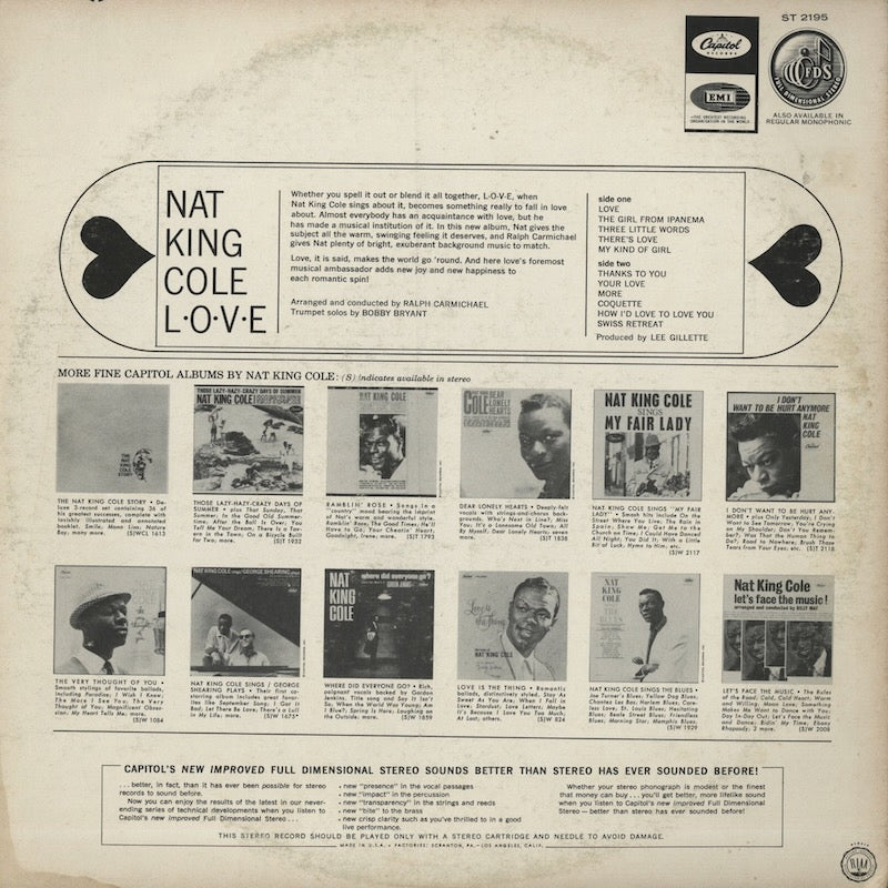 Nat King Cole / ナット・キング・コール / L-O-V-E (ST2195