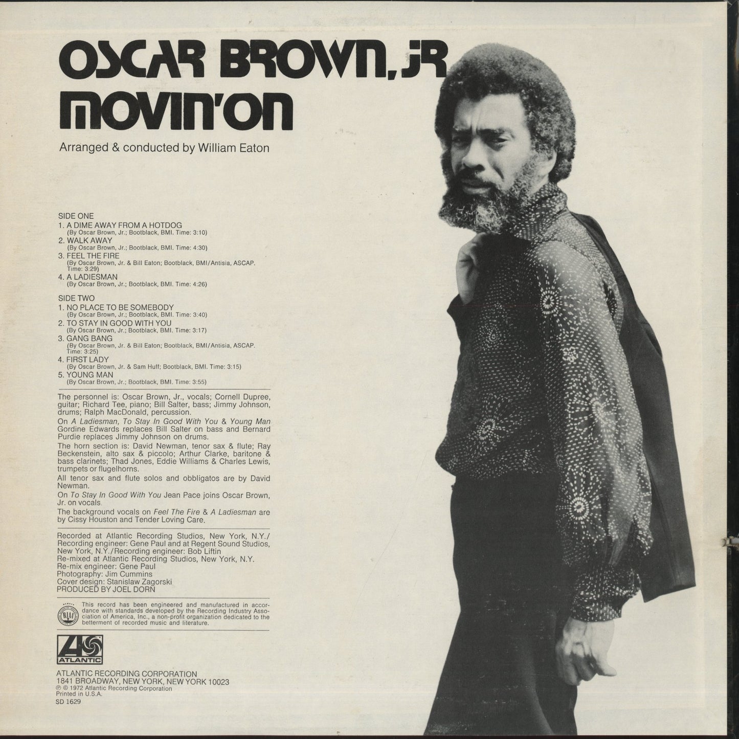 Oscar Brown Jr. / オスカー・ブラウンJR / Movin' On (SD 1629)