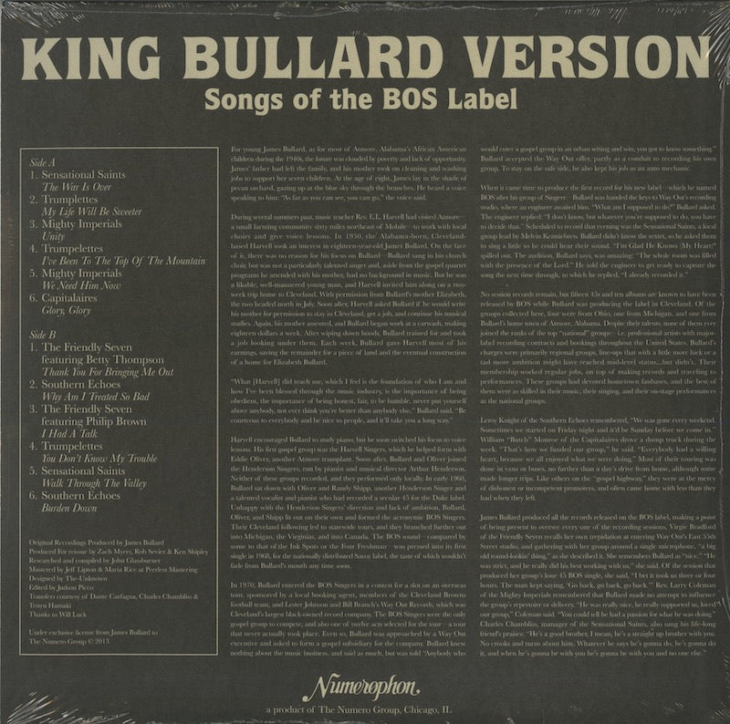 V.A./ King Bullard Version / Songs Of The Bos Label (44004)
