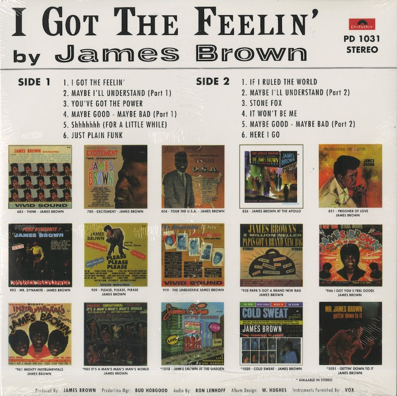 James Brown / ジェイムス・ブラウン / I Got The Feelin' (1031)