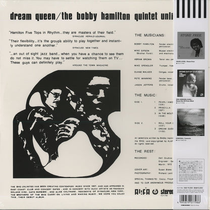 The Bobby Hamilton Quintet Unlimited / ボビー・ハミルトン・クインテット・アンリミテッド / Dream Queen (PLP-7798)