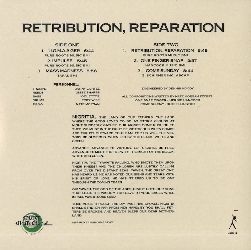 Nate Morgan / ネイト・モーガン / Retribution, Reparation (OTR-011