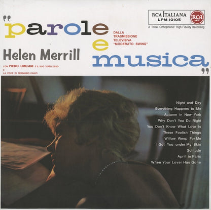Helen Merrill / ヘレン・メリル / Parole e Musica (180g) (RW153LP)