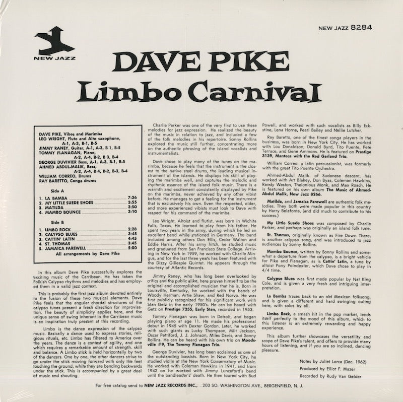 Dave Pike / デイヴ・パイク / Limbo Carnival