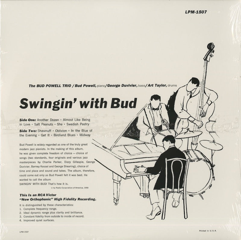 Bud Powell / バド・パウエル / Swingin' With Bud (180g) (LPM 1507H