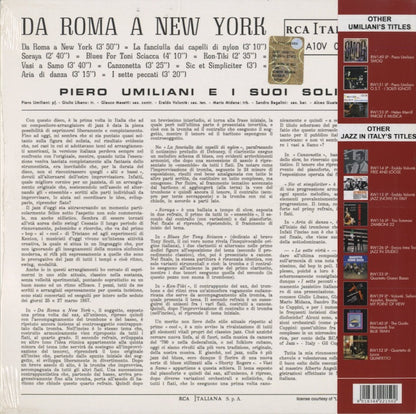 Piero Umiliani / ピエロ・ウミリアーニ / Da Roma a New York -10 (RW150LP)