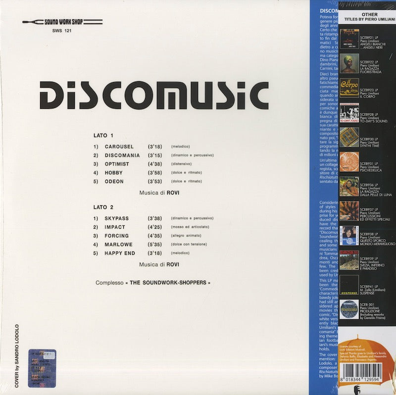 Piero Umiliani / ピエロ・ウミリアーニ / Discomusic -LP+CD (SCEB959