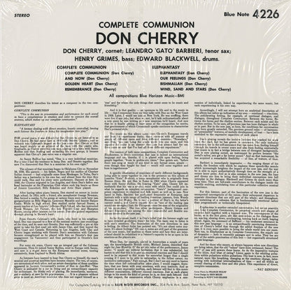 Don Cherry / ドン・チェリー / Complete Communion