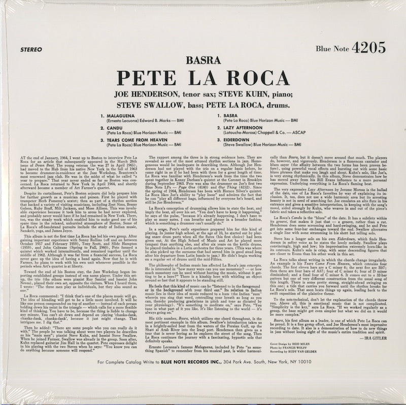 Pete La Roca / ピート・ラ・ロカ / Basra (4205) – VOXMUSIC WEBSHOP