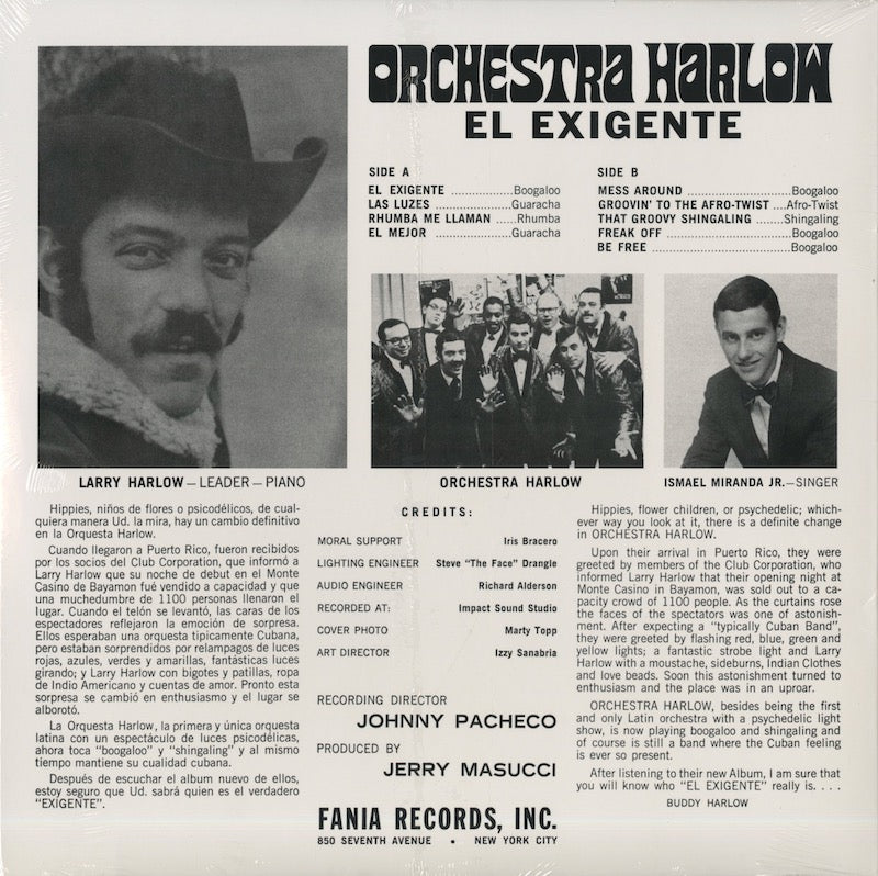 Orchestra Harlow / オーケストラ・ハーロウ / El Exigente (LP 342