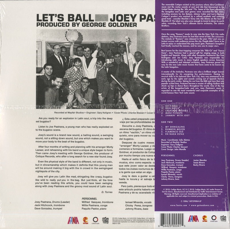 Joey Pastrana / ジョーイ・パストラーナ / Let's Ball (GET59004)