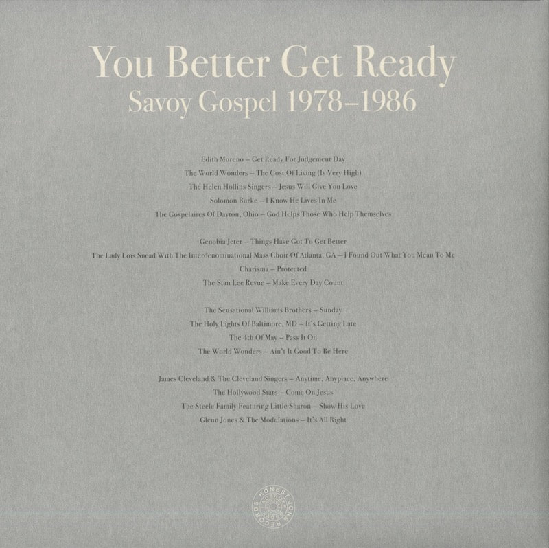 V.A./ You Better Get Ready / Savoy Gospel 1978-1986 -2LP (HJRLP81)