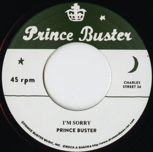Prince Buster / プリンス・バスター / I Won't Let You Cry / I'm Sorry -7 (RSPB7-012)