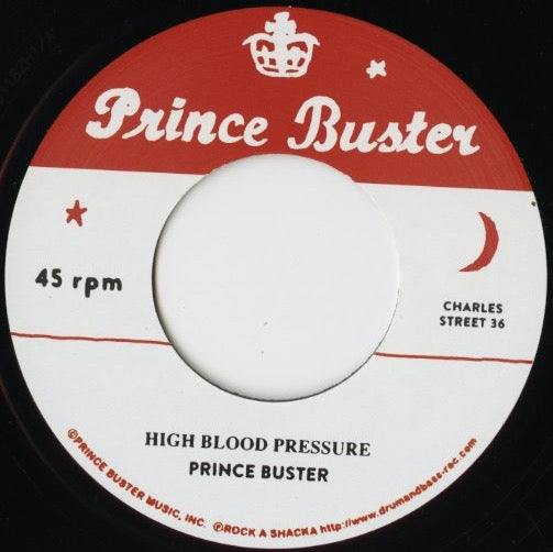 Prince Buster / プリンス・バスター / High Blood Pressure / Raindrops Falling -7 (RSPB7-009)