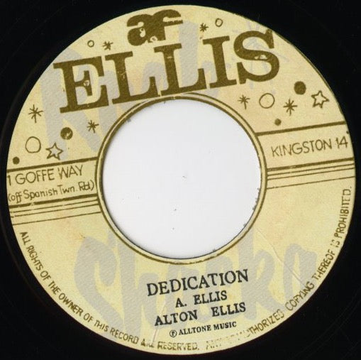 Alton Ellis / アルトン・エリス / Wide World / Dedidcation -7 (DB010)