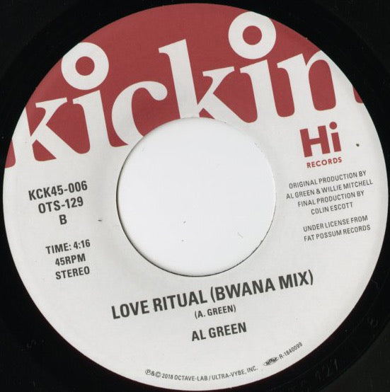 Al Green / アル・グリーン / Love Ritual / Love Ritual (Bwana Mix) -7 (KCK45-006)