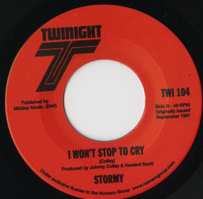 Stormy / ストーミイ - The Devastator / I Won’t Stop To Cry -7 (TWI 104)