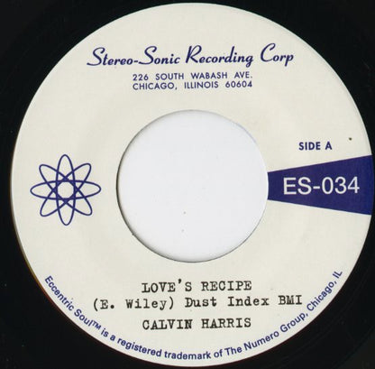 Calvin Harris / カルヴィン・ハリス / Love's Recipe / Wives Get Lonely Too -7 (ES034)
