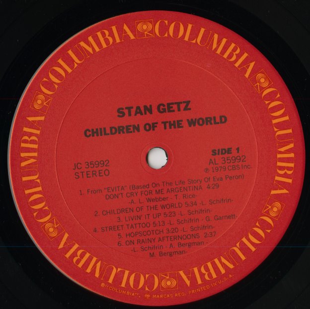 Stan Getz / スタン・ゲッツ / Children Of The World (JC 35992