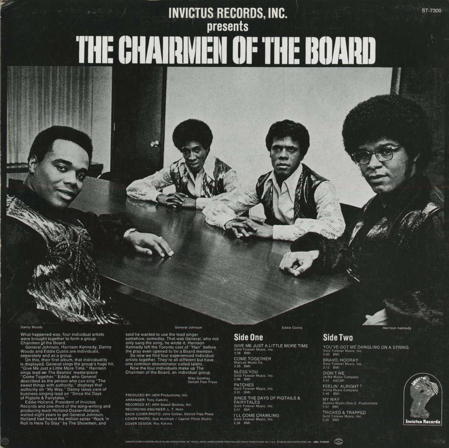 The Chairmen Of The Board / チェアメン・オブ・ザ・ボード / Give Me Just A Little More Time (PLP-6667)