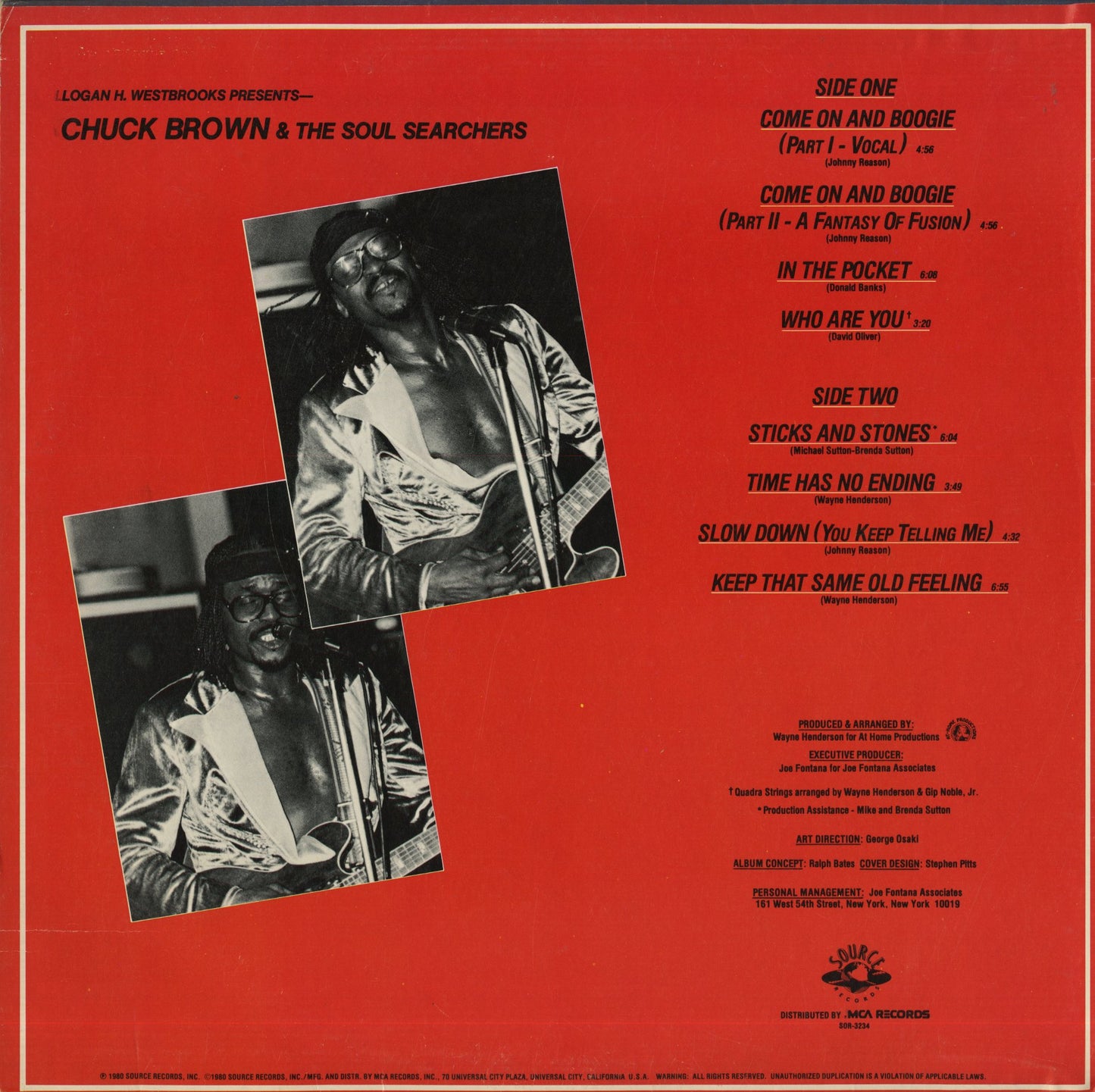 Chuck Brown & The Soul Searchers / チャック・ブラウン / Funk Express (SOR-3234)
