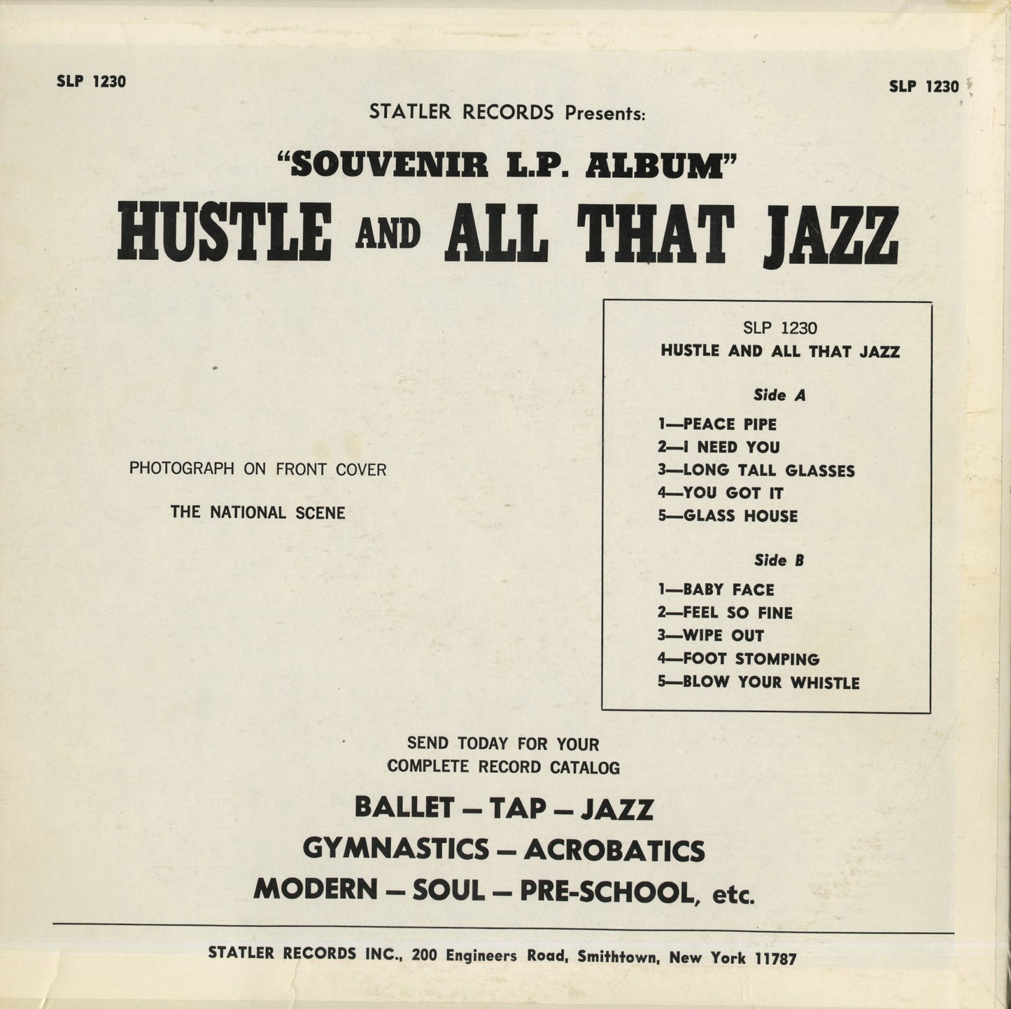 Hustle And All That Jazz / Hustle And All That Jazz (SLP 1230)