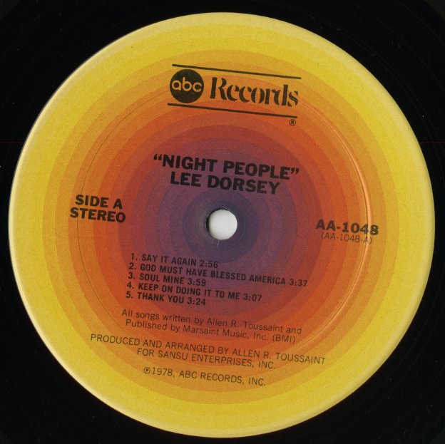 Lee Dorsey / リー・ドーシー / Night People (AA-1048) – VOXMUSIC WEBSHOP