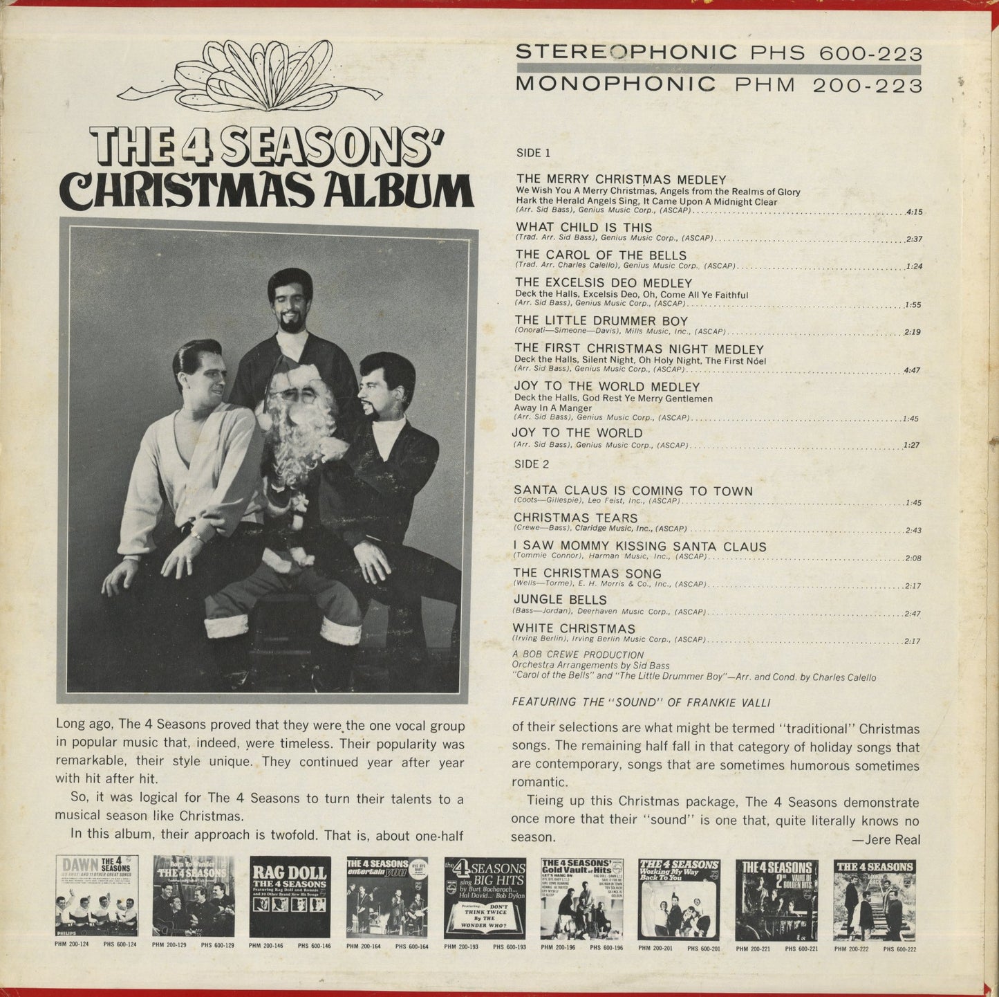 The Four Seasons / The 4 Seasons' Christmas Album (PHS 600-223)