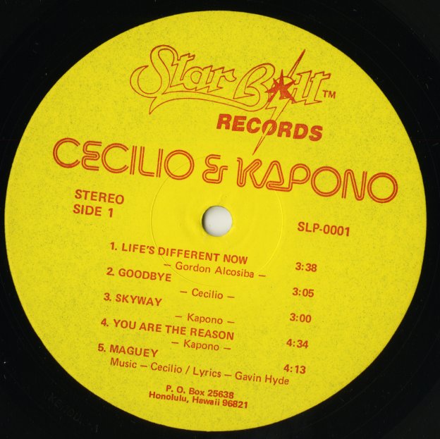 Cecilio & Kapono / セシリオ　＆　カポーノ / Life's Different Now (SLP 0001)