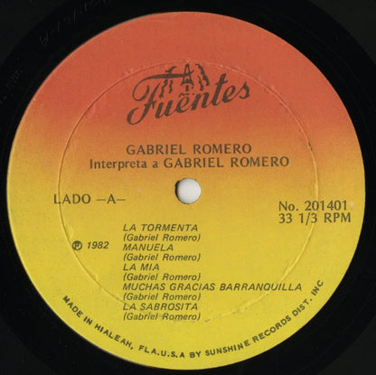 Gabriel Romero / ガブリエル・ロメロ / Interpreta A (No. 201401)
