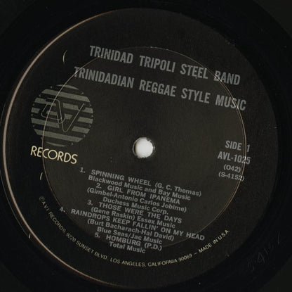 Trinidad Tripoli Steel Band / トリニダッド・トリポリ・スティール・バンド / Hits Of The Trinidad Tripoli Steel Band (AVL-1025)