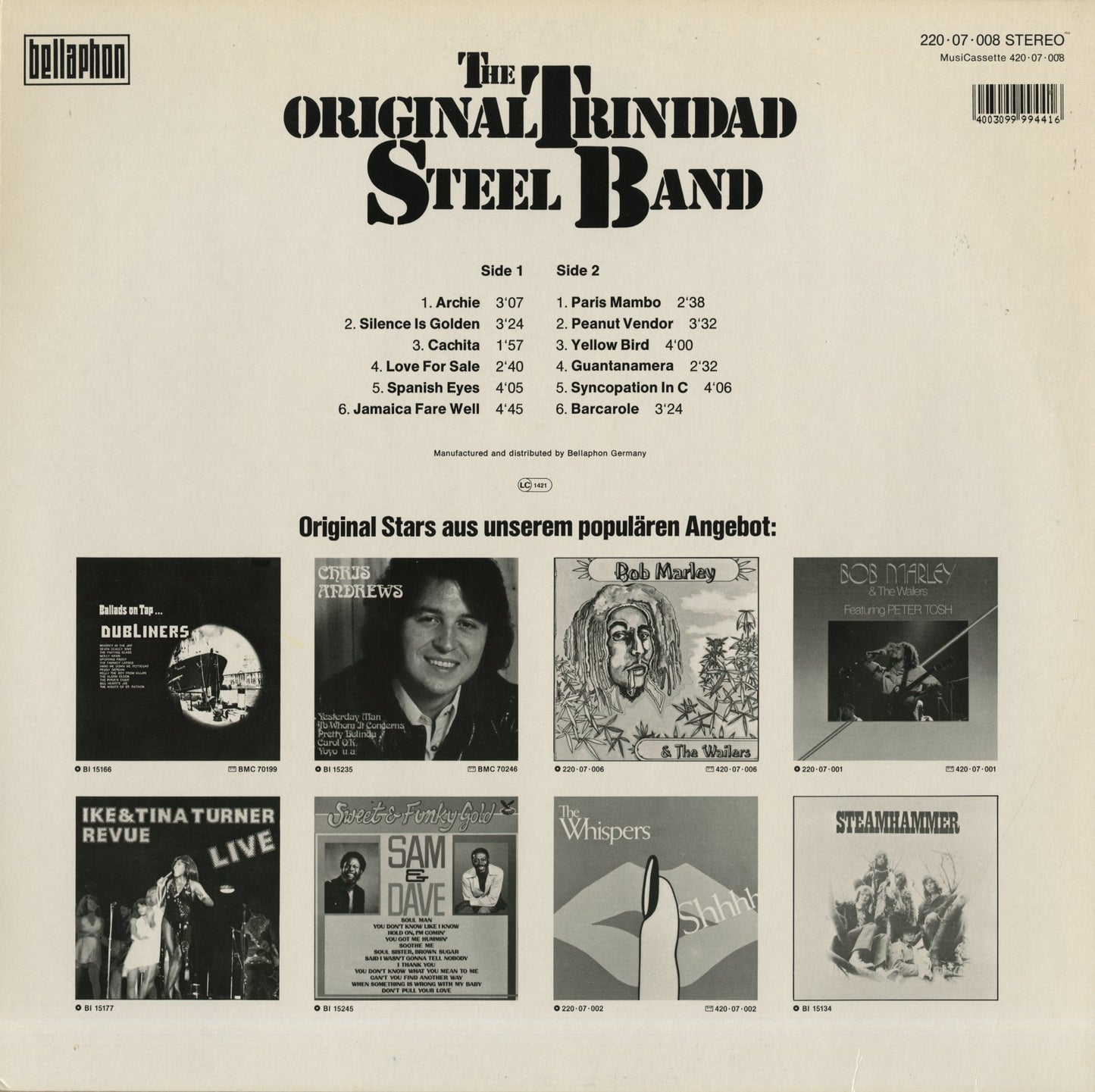 The Original Trinidad Steel Band / The Original Trinidad Steel Band (2430 059)