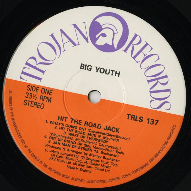 Big Youth / ビッグ・ユース / Hit The Road Jack (TRLS 137)
